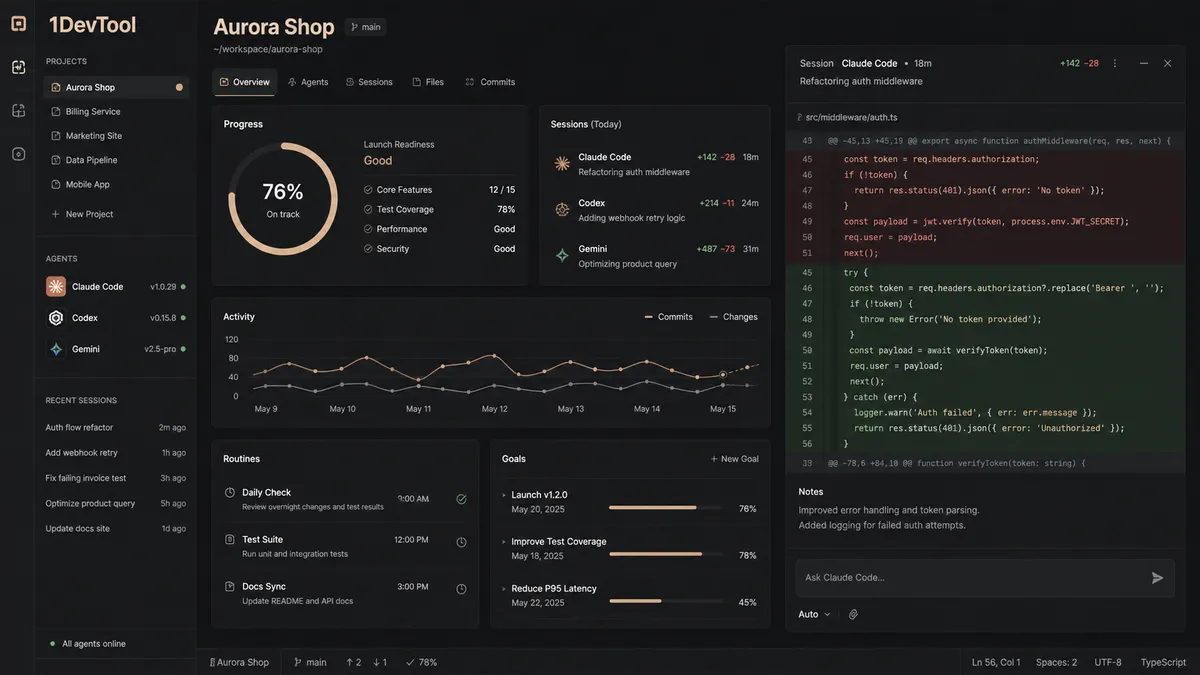 1DevTool application overview