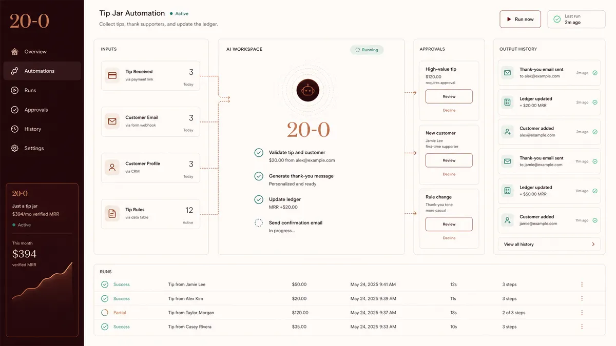 20-0 application overview