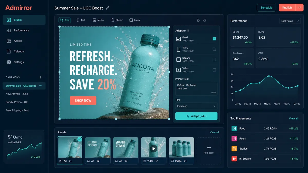 Admirror application overview