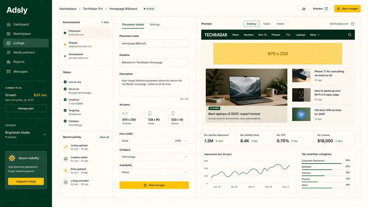 Adsly application overview