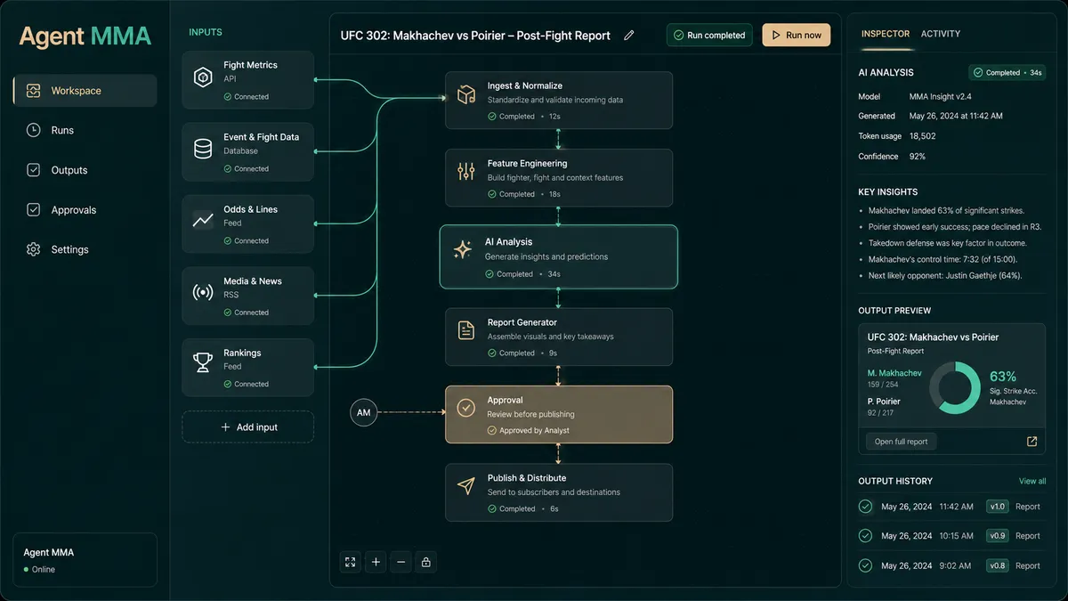 Agent MMA application overview