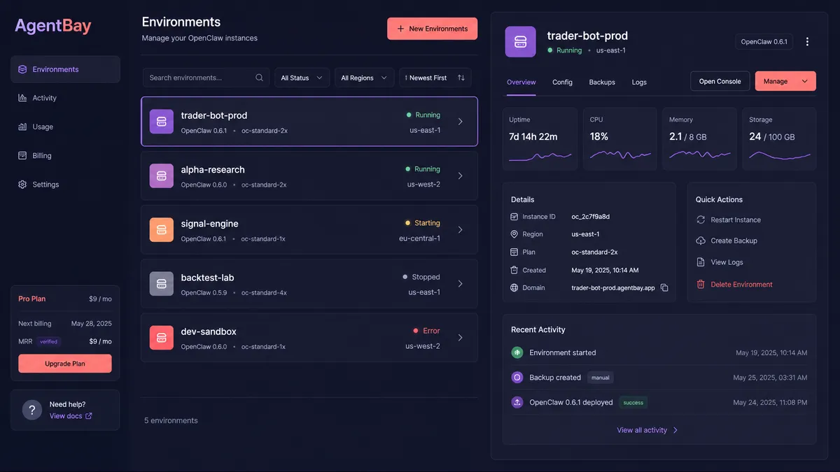 AgentBay application overview