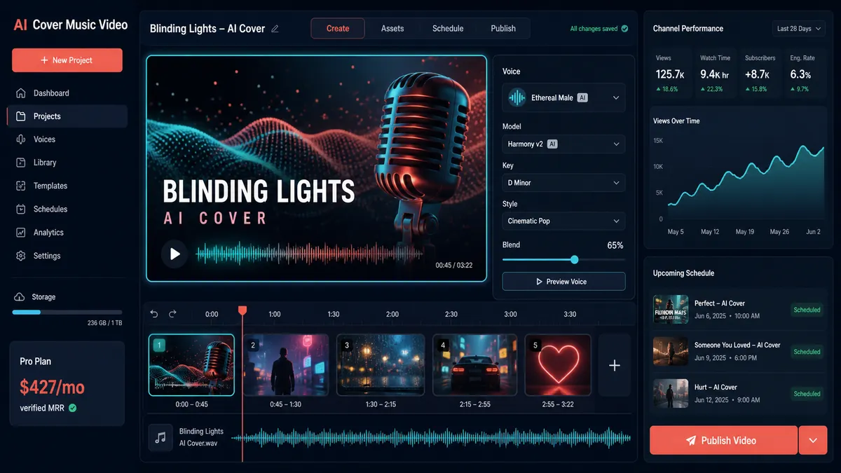AI Cover Music Video application overview