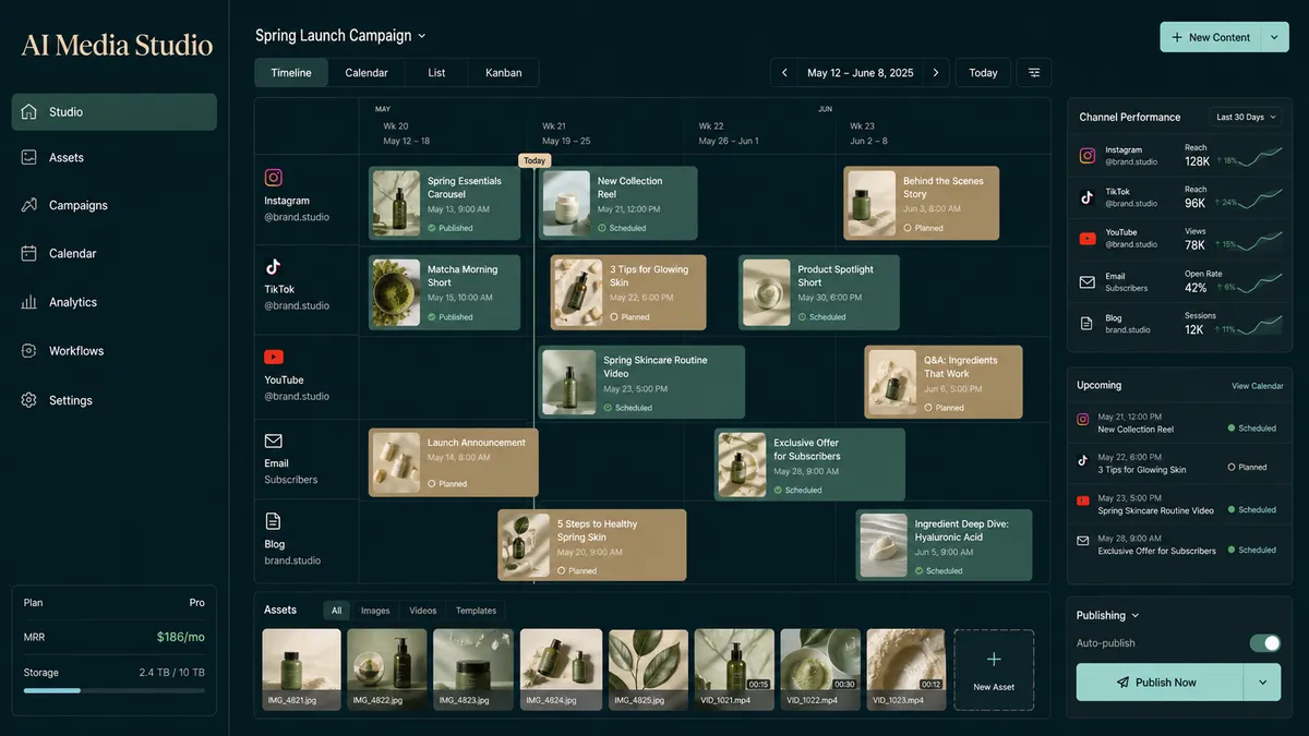 AI Media Studio application overview