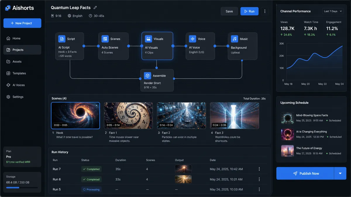 Aishorts application overview