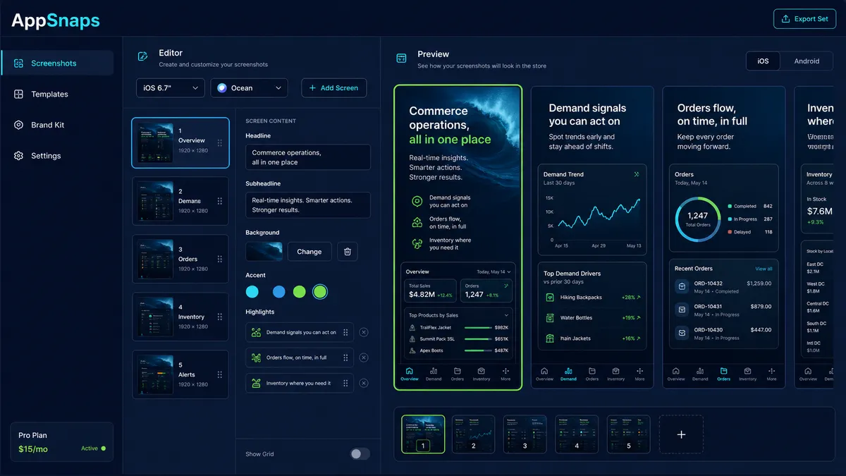 AppSnaps application overview