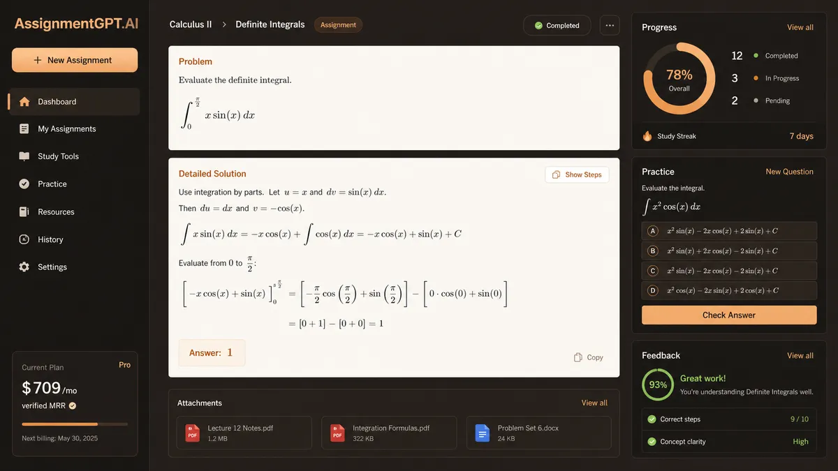 AssignmentGPT.AI application overview