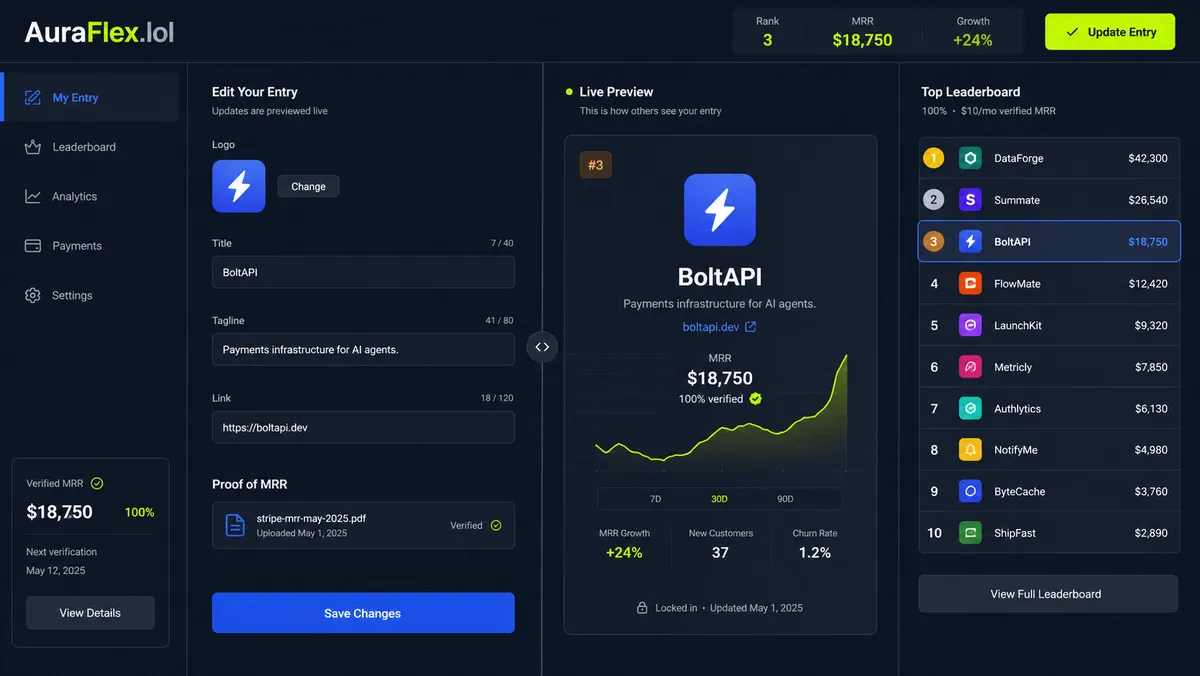 AuraFlex.lol application overview
