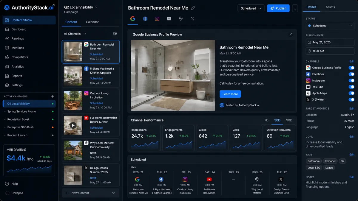 AuthorityStack.ai application overview