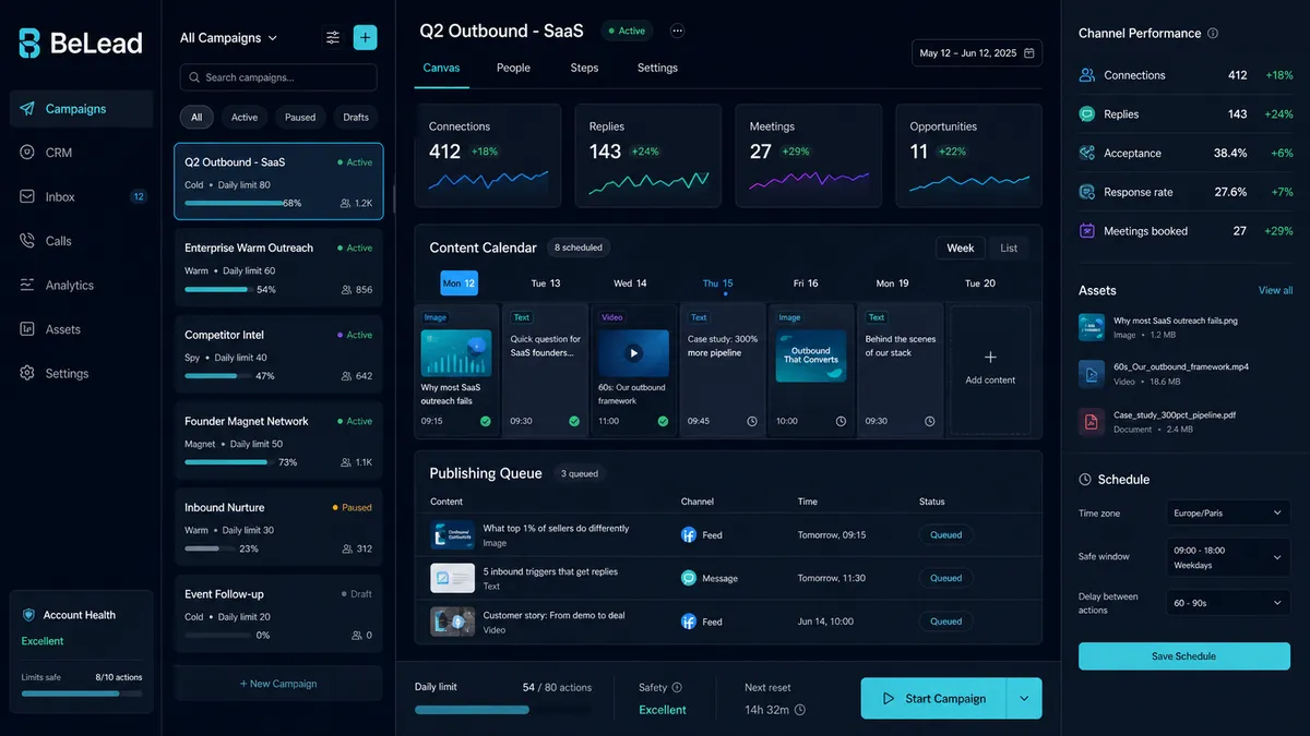 BeLead application overview