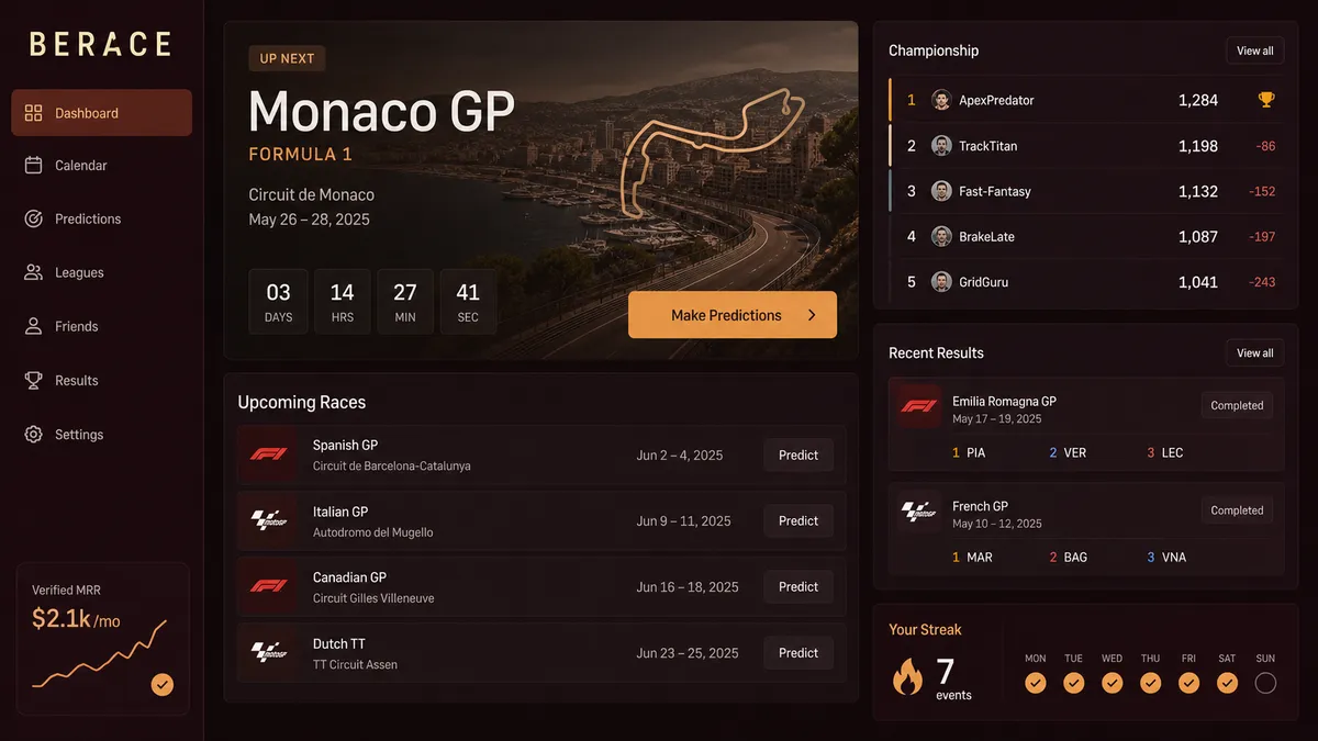 BERACE application overview