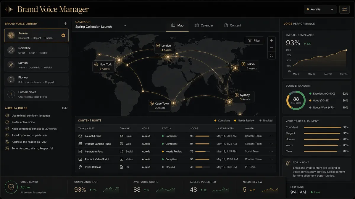 Brand Voice Manager application overview