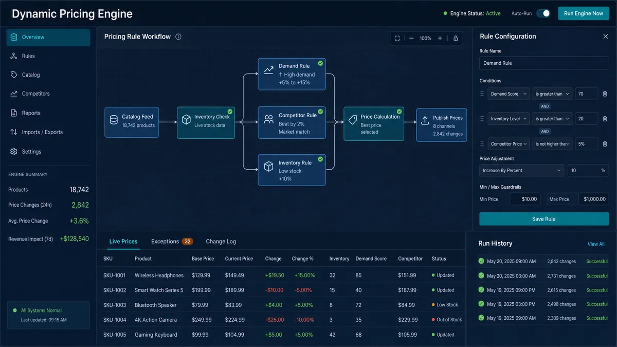 Dynamic Pricing Engine application overview