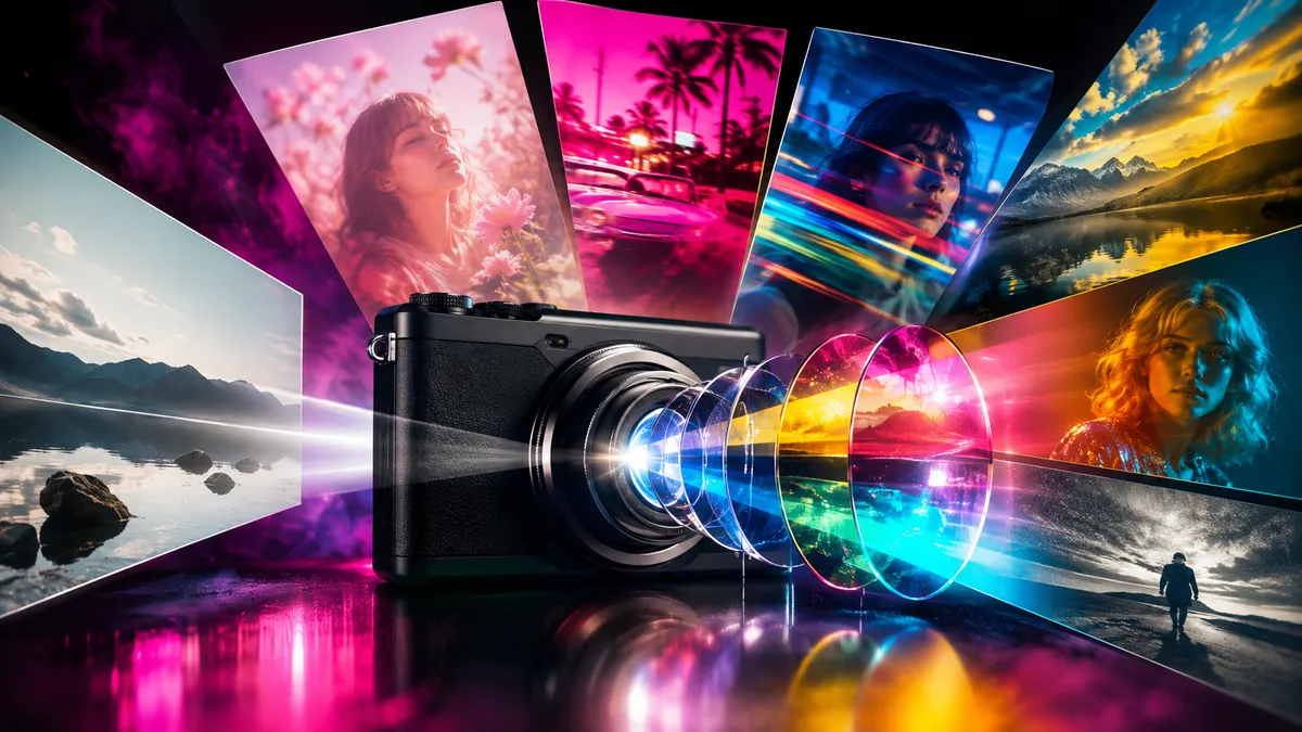 Lenz AI: Digital Camera Effect application overview