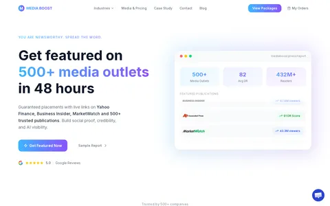 Home — packages and guaranteed placements