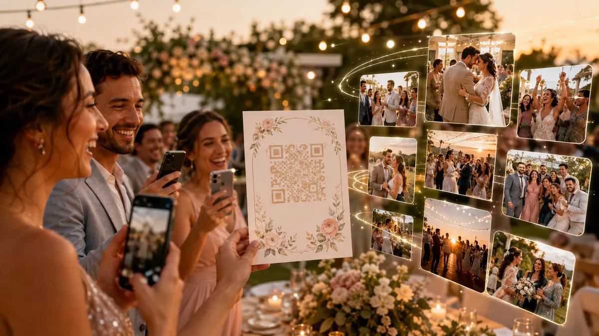 Memo — Collect Wedding & Event Photos with One QR Code application overview
