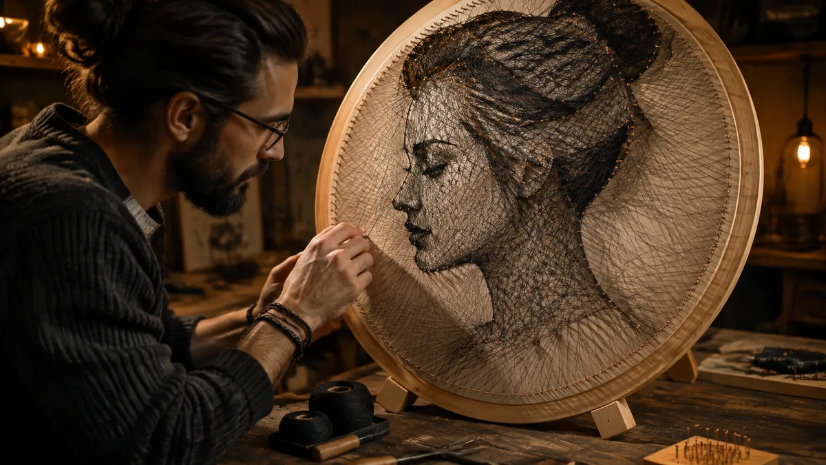 Photo String Art application overview