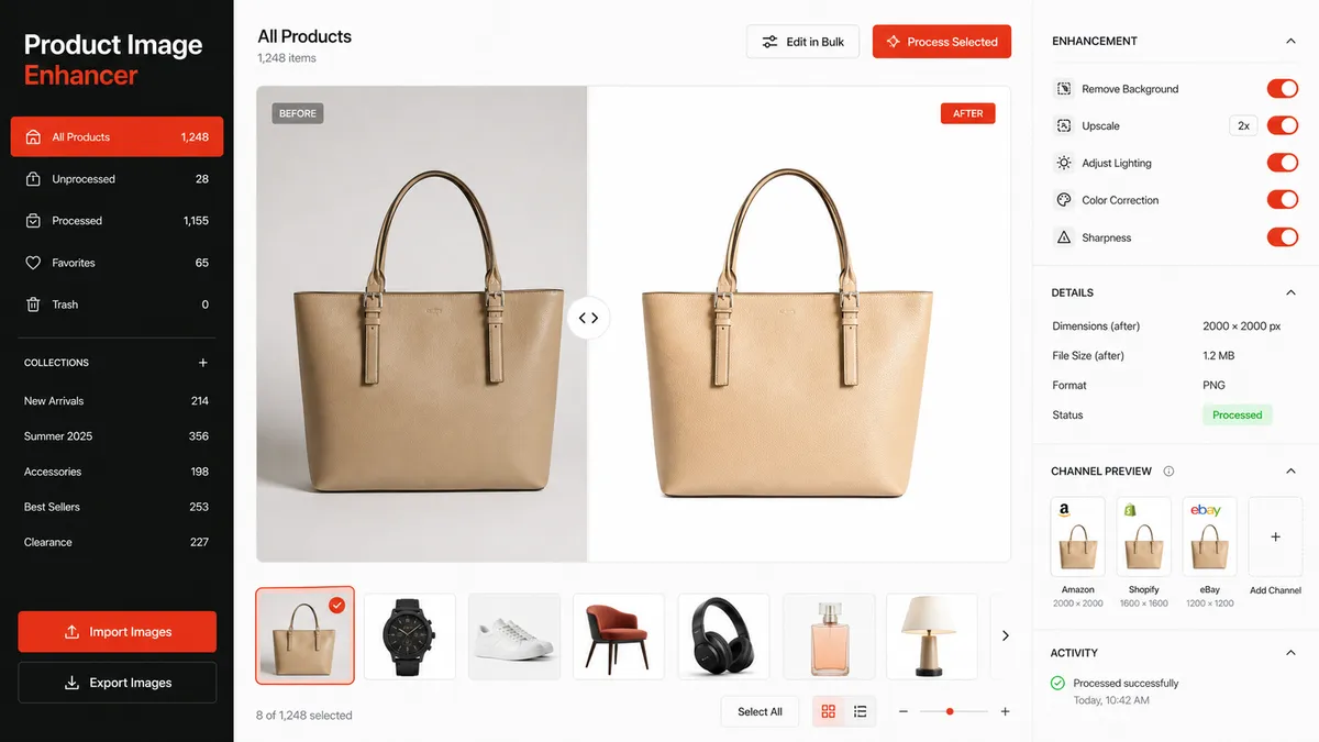 Product Image Enhancer application overview
