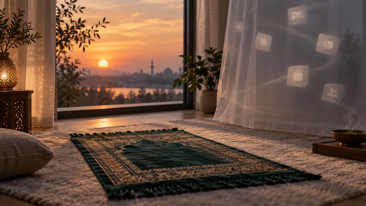 Sajda - Salah Time App Lock application overview